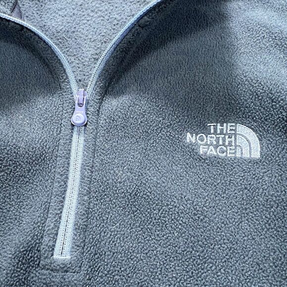 The North Face Fleece Pullover Women’s Small Blue Polartec 1/4 Zip Outdoor Warm - Picture 3 of 8